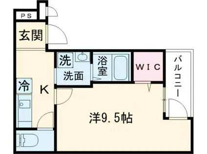 フジパレス八戸ノ里V番館(1K/2階)の間取り写真
