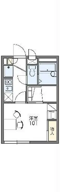 レオパレスイシイ 2階階 間取り