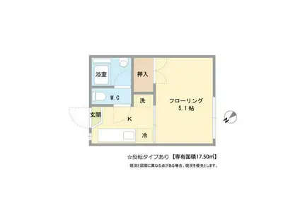 昭和ハイツ(1K/2階)の間取り写真