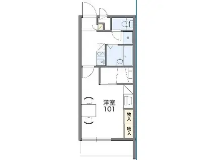 レオパレスNANA(1K/1階)の間取り写真