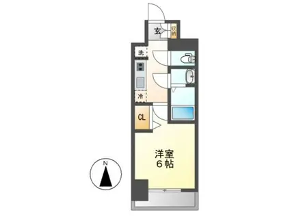 メイクスアート上前津VI(1K/12階)の間取り写真