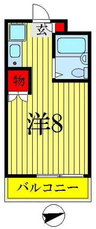 アーバンハイム江渡 5階階 間取り