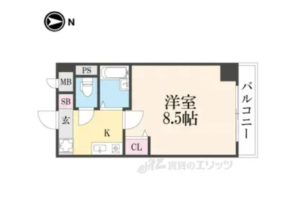 サムティ上堀川(1K/5階)の間取り写真