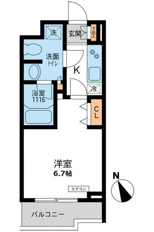 パシフィックコート目黒南 3階階 間取り