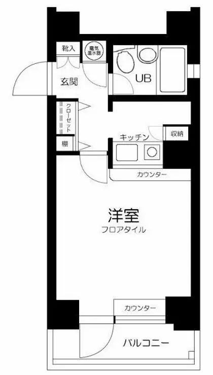 メゾン・ド・ヴィレ日本橋中洲 2階階 間取り