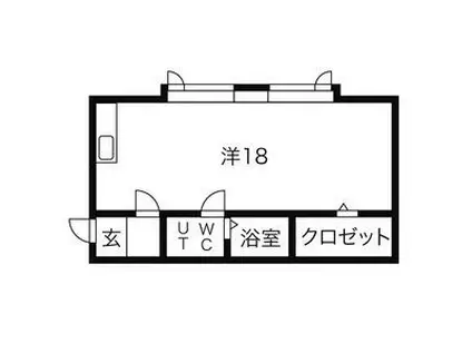 プラザ館 ドーム前B(ワンルーム/3階)の間取り写真