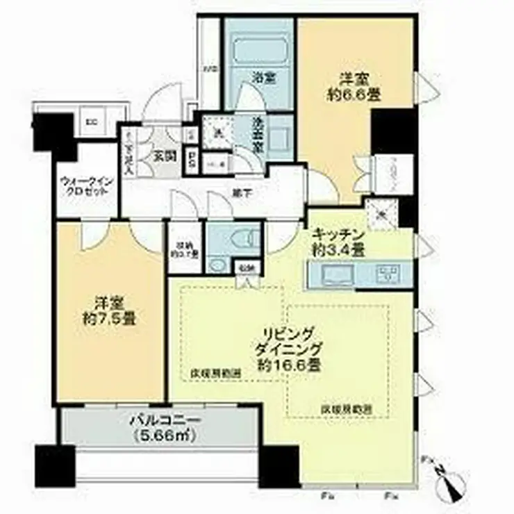 パークコート神宮前 3階階 間取り