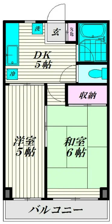 マンション富士 2階階 間取り