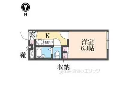 レオパレス アーデルⅠ(1K/1階)の間取り写真