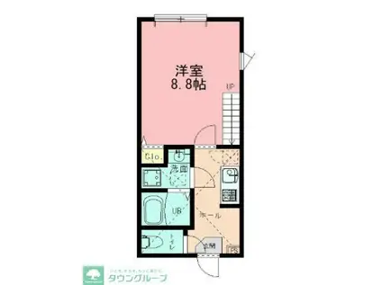 LEXIA中山(1K/1階)の間取り写真