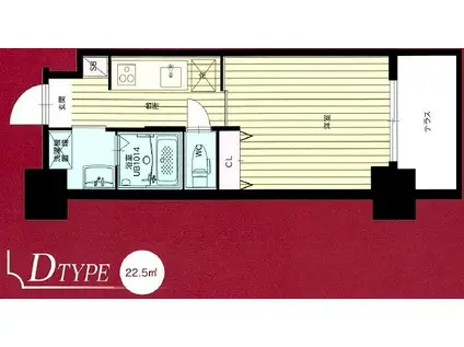ORIENT BLD NO123(1K/20階)の間取り写真