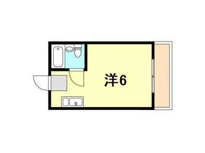 グレイスハイツ西明石(ワンルーム/2階)の間取り写真