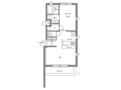 ガーデン豊玉(1LDK/3階)の間取り写真