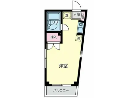 グランドールイトウ(ワンルーム/2階)の間取り写真