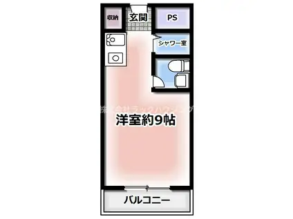 ビジネス新大阪(ワンルーム/7階)の間取り写真