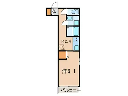 アルタイル・ヴィラII(1K/3階)の間取り写真