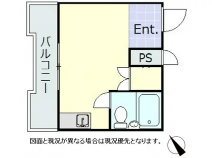 GSハイム山下町(ワンルーム/6階)の間取り写真