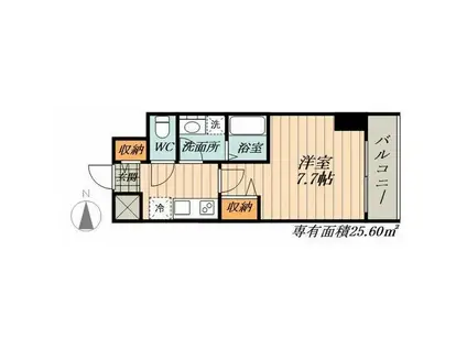 LOCS SHONAIDORI(1K/3階)の間取り写真