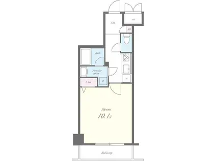 SOLEIL 神楽坂(1K/4階)の間取り写真