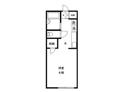 アネスタ新中野(1K/1階)の間取り写真