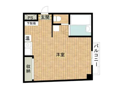 ベルレオーネ(ワンルーム/2階)の間取り写真