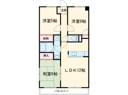 アクティーII(3LDK/2階)の間取り写真