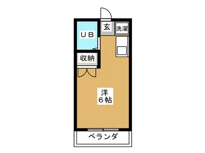 プリマヴェーラ(ワンルーム/6階)の間取り写真