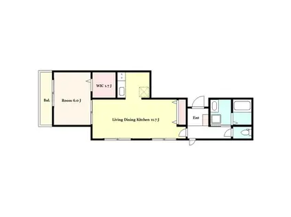 CASA MILA(1LDK/3階)の間取り写真