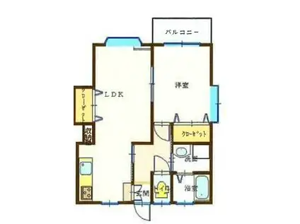 クイーンハイツ(1LDK/1階)の間取り写真