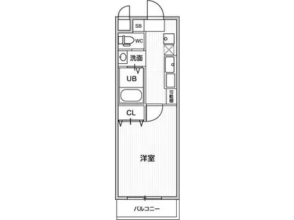 A・CITY港栄(1K/1階)の間取り写真