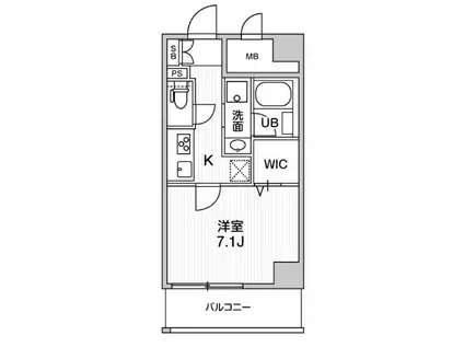 ROOTS HIGASHI NAGASAKI(1K/2階)の間取り写真