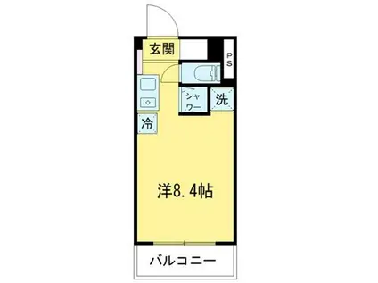 ラフィーヌ立石(ワンルーム/4階)の間取り写真