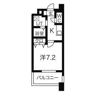 MARCHE一宮(1K/12階)の間取り写真