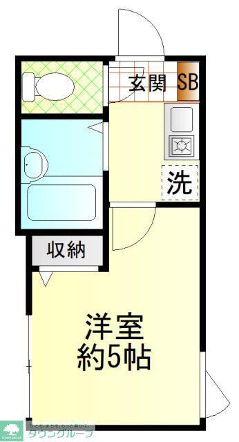 F-SQUARE(1K/2階)の間取り写真