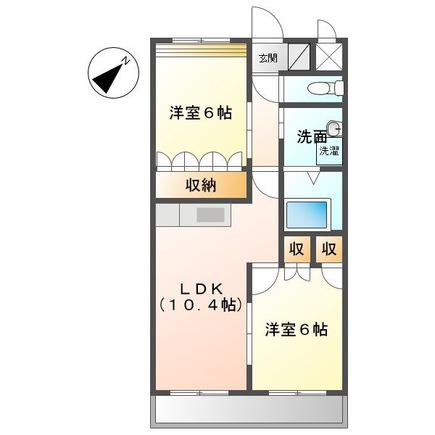 T・Mコート(2LDK/1階)の間取り写真