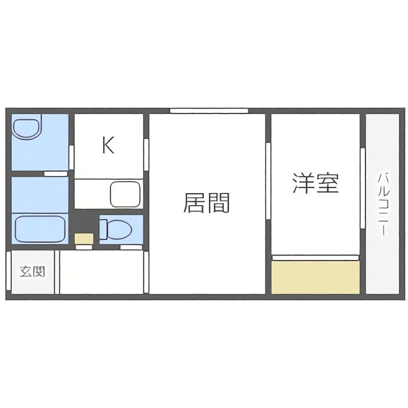 ハウスオブマーキスII(1LDK/2階)の間取り写真