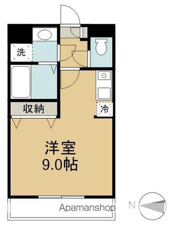 ニューライフ宮崎I(ワンルーム/4階)の間取り写真