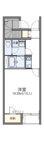 レオネクスト中原II(1K/1階)の間取り写真