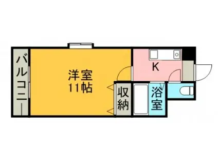 NO.31 ORIENT BLD(1K/2階)の間取り写真