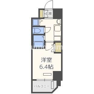 プレサンス心斎橋ラヴィ(1K/7階)の間取り写真
