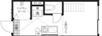 QUQURI MEGURO(ワンルーム/2階)の間取り写真