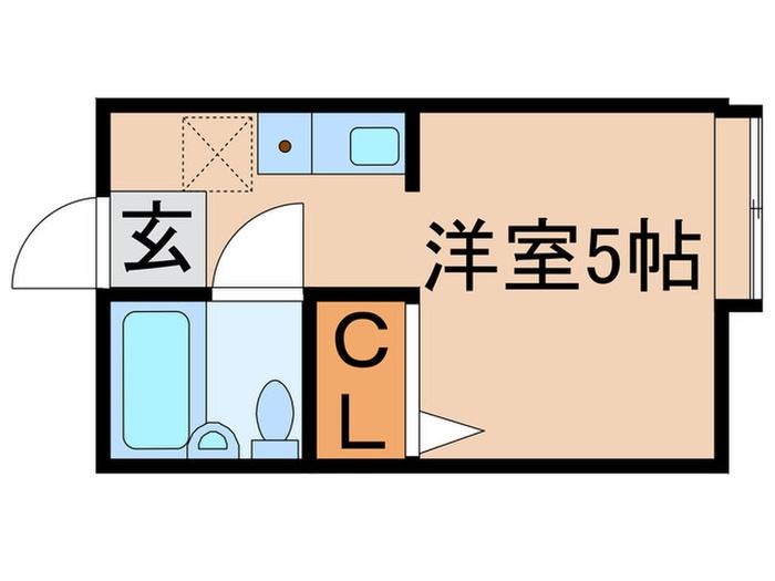 ウイング金町(ワンルーム/2階)の間取り写真