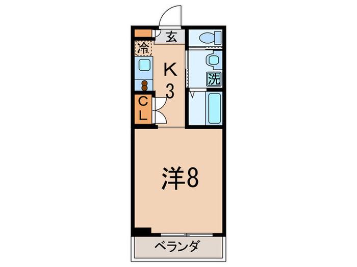 STELLA TOHSHOW(1K/1階)の間取り写真
