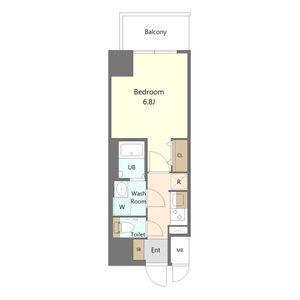 S-RESIDENCE志賀本通DEARLY(1K/12階)の間取り写真