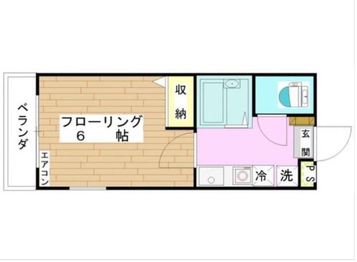 コピネス(1K/3階)の間取り写真