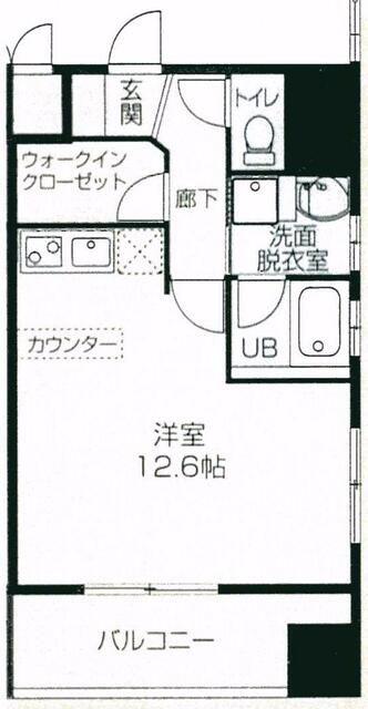 オパールマンション(ワンルーム/3階)の間取り写真