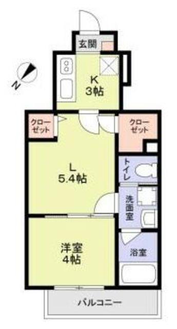 WOODCREST沼袋RESIDENCE(2K/1階)の間取り写真