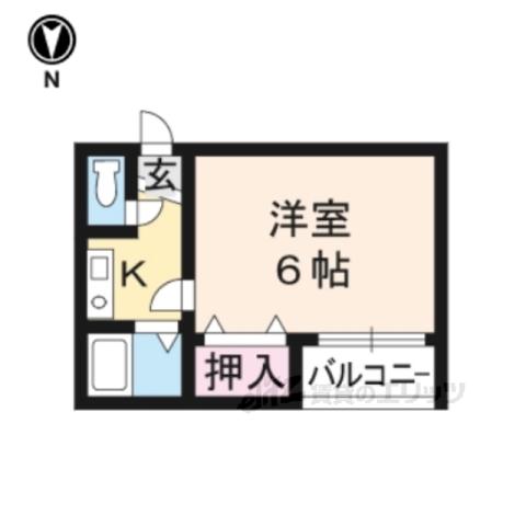 G.V.イッポー(1K/2階)の間取り写真