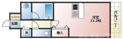 LA DOUCEUR豊中南(ワンルーム/3階)の間取り写真
