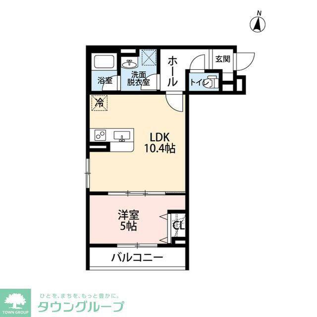PALHOUSE祖師谷(1LDK/3階)の間取り写真